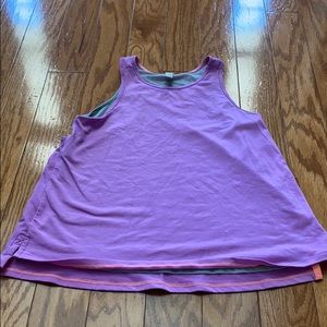 Athleta Girl Purple mesh TankTop